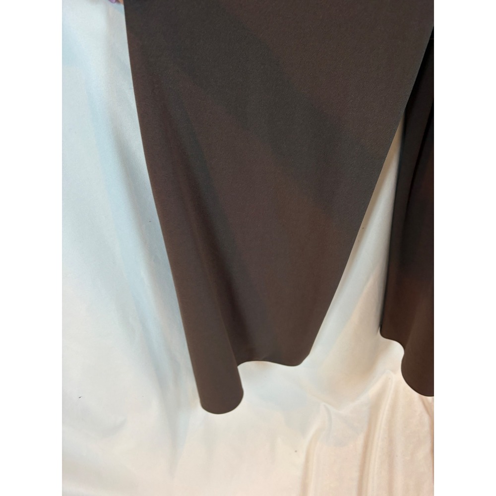 Shelby & Palmer Brown Surplice Wide Leg Sleeveless Belted Jumpsuit Size 10 - Picture 8 of 13